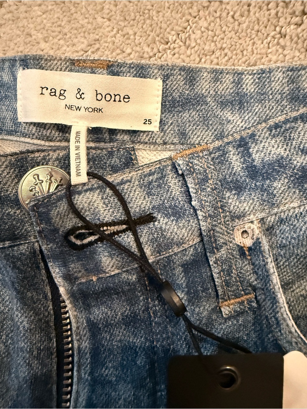 rag & bone Women's Light Blue Flare Jeans - Picture 4 of 7